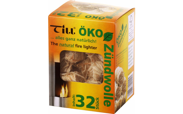 Till Öko Zündwolle / Allume-barbecue 32 pièces