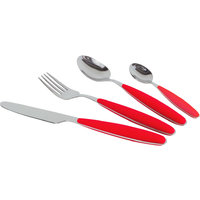 Gimex Stainless Steel Cutlery Set 16 pcs red