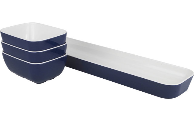  Gimex bistro tray with 3 snack bowls