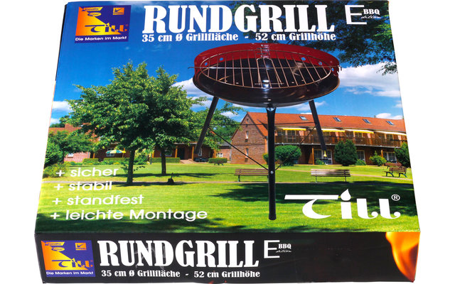 Till houtskoolgrill / ronde grill 35 cm