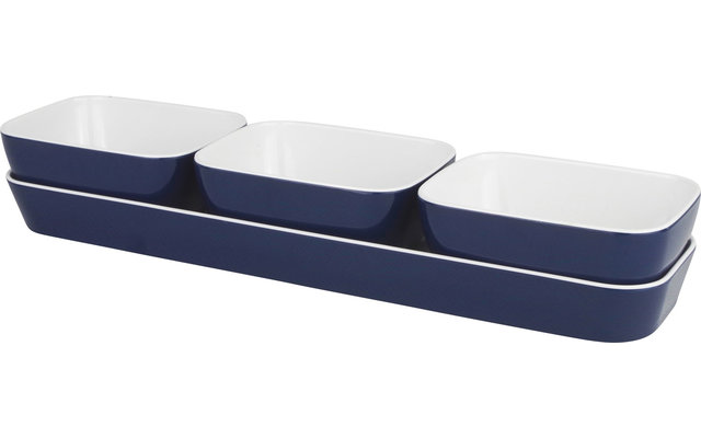 Gimex Bistro tray with 3 Snack Bowls