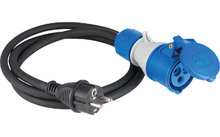 AS-Schwabe Powerlight câble adaptateur CEE / raccord angulaire 1,5 m