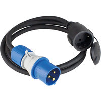 AS-Schwabe Powerlight CEE Adapterleitung / Schutzkontakt-Kupplung 1,5 m