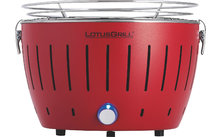 Parrilla de carbón/mesa LotusGrill S con bolsa de transporte Rojo Fuego