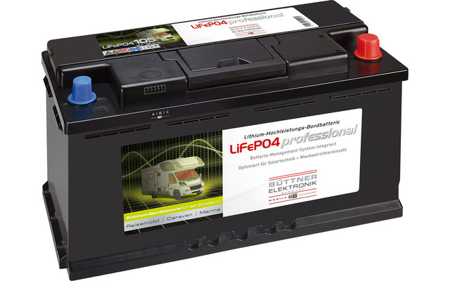 Büttner LiFePO4 Lithium-Hochleistungs-Bordbatterie 105 Ah