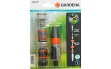 Gardena set attrezzatura di base rubinetto e raccordo tubo flessibile 4 pz.