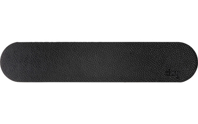 Silwy Magnet Metall-Leiste 25 cm mit Ledercoating black