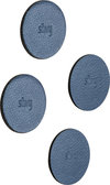 Silwy Magnet-Pads 6,5 cm 4er Set blau