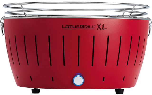 LotusGrill XL Holzkohlegrill mit Tragetasche Feuerrot