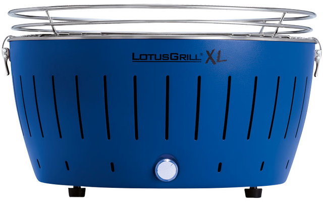 LotusGrill XL Holzkohlegrill mit Tragetasche Tiefblau