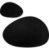 silwy® Magnet-Platzset mit Ledercoating groß schwarz