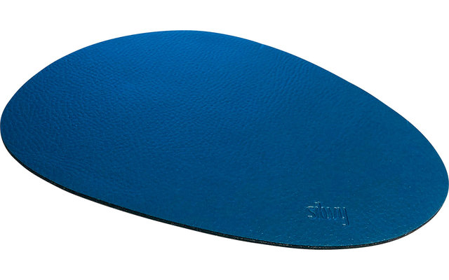 silwy® Magnet Glasuntersetzer Set mit Ledercoating 2-tlg. blau