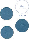silwy&reg; Magnet-Pads 5 cm 4er Set blau