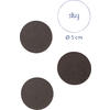 silwy® Magnet-Pads 5 cm 4er Set schwarz