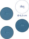 Silwy Magnet-Pads 6,5 cm 4er Set blau