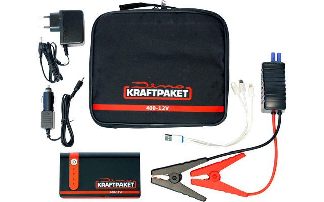Power package jump start device with Powerbank 12 V / 400 A