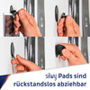 silwy&reg; Flex Magnethaken inkl. Metall-Nano-Gel-Pads 5 cm 8-tlg. schwarz