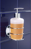 Wenko Turbo-Loc Seifenspender mit Edelstahl Wandhalterung 285 ml