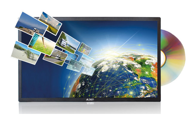 Alden AS2 80 HD Platinium Satellitenanlage inkl. A.I.O. EVO HD 22" TV mit integrierter Antennensteuerung
