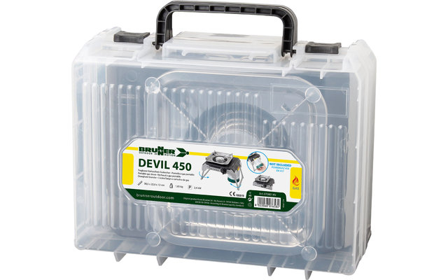 Brunner Devil 450 1-burner cartridge gas stove incl. carrying case