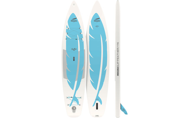 Tabla de paddle surf hinchable Indiana SUP Feather 11'6 incl. bomba de aire y kit de reparación