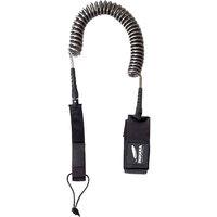 Indiana SUP Coil Leash Safety Leash negro