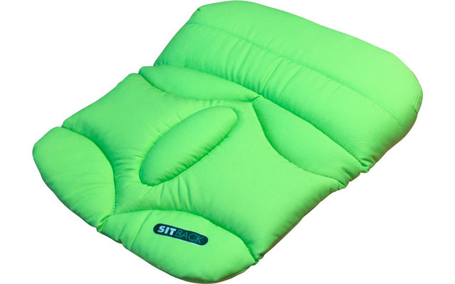 Sitback Basic cuscino per sedile piccolo per veicoli 31,5 x 42 cm verde neon