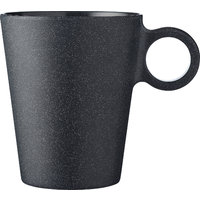 Taza con asa de melamina 300 ml negro Bloom Mepal
