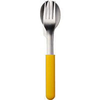 Mepal Bloom Edelstahl Besteck Set inkl. Kunststoffhülle 3-tlg. Pebble Yellow