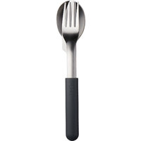 Mepal Bloom Edelstahl Besteck Set inkl. Kunststoffhülle 3-tlg. Pebble Black