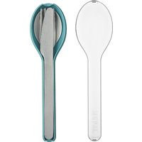 Mepal Ellipse Edelstahl Besteck Set inkl. Schutzhülle 3-tlg. Nordic Green