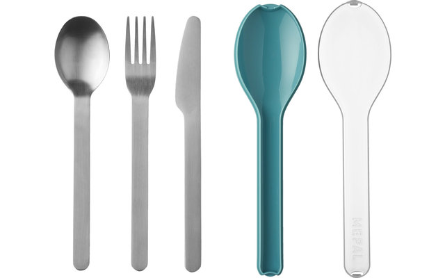 Mepal Ellipse Stainless Steel Cutlery Set 3-pcs Nordic Green