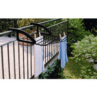 Metaltex Bries Heater and Balcony Clothes Dryer Black