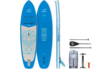 Indiana 10'6 Family Pack aufblasbares Stand Up Paddling-Board inkl. Paddel und Luftpumpe