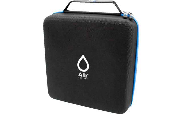 Alb Filter FUSION Active+Nano Trinkwasserfilter - Camping-Set: Mobil mit Koffer - Blau