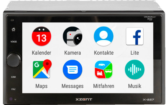 Xzent X-227 Système d'infodivertissement DAB+ avec Apple CarPlay