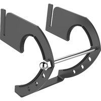 Knister fietshouder voor houtskoolgrills