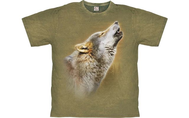 Harlequin Wolf Howl T-Shirt