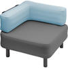 One Bar Element 1 aufblasbarer Sessel / Sitzelement Dark Grey / Blue