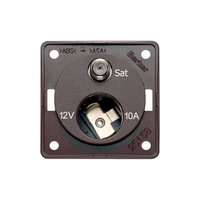Prise combinée 12 V+ SAT anthracite