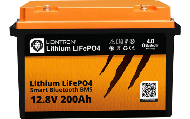 Liontron LiFeP04 Smart Bluetooth BMS Lithium Batterie 12,8 V / 200 Ah