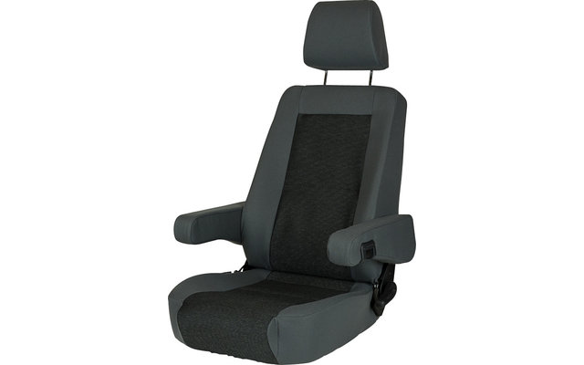 Sportscraft Sitz S6.1 Tavoc 2 grau/schwarz mit Lordosenstütze