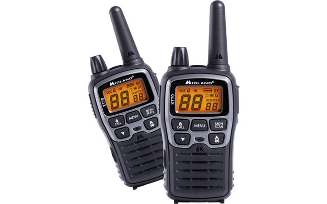 Midland XT70 PMR446 set radio incl. batterie e caricatore