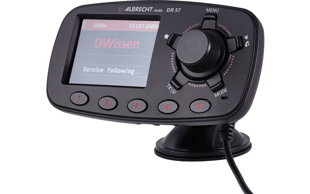 Albrecht DR57 DAB+ car radio adapter with hands-free kit