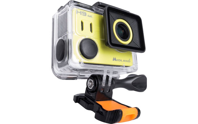 Midland H9 Ultra HD 4K Action Camera incl. batteria, custodia, supporto per casco e adattatore