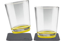 Tritan Magnet bicchieri con sottobicchiere set di 2