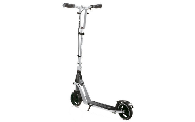 Globber One K 165 folding scooter with handbrake silver