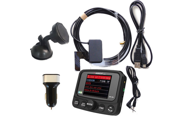 Albrecht DR56+ DAB+ car radio adapter and hands-free kit