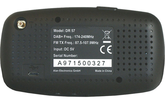 Albrecht DR57 DAB+ autoradio-adapter met handsfree set
