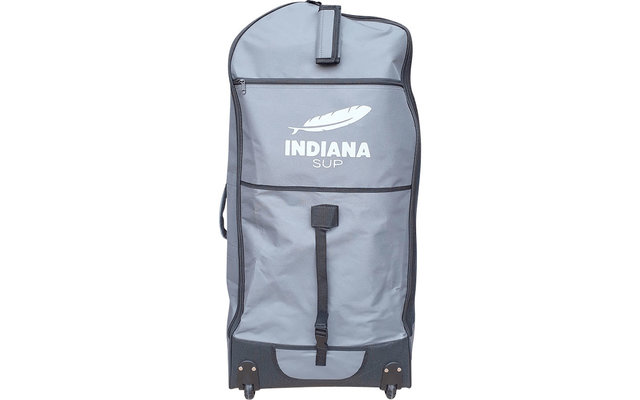 Pack familiar Indiana 12'0 Tabla de surf hinchable con remo y bomba de aire Gris